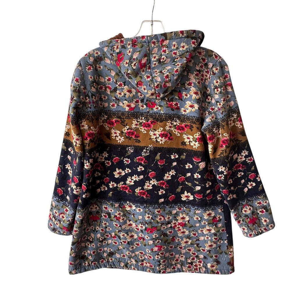 Cellabie Patchwork Jacket Womens Large Floral Boh… - image 6